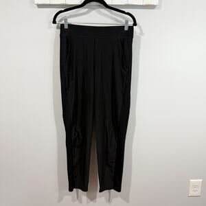 Athleta Brooklyn Ankle Pants Black Size 2 Lightweight Travel Stretch